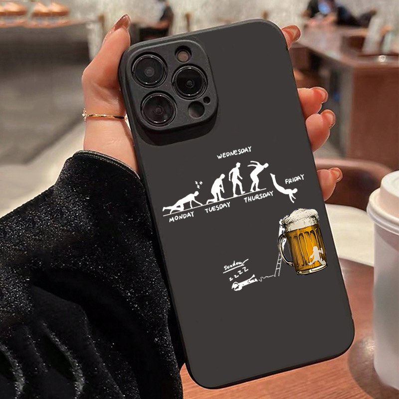 Beer & Wine Grab - Чехол для телефона Creative Beer-Themed для