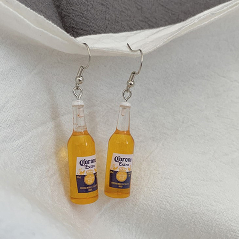Wine Beer Pairing - 1 пара, серьги из смолы в