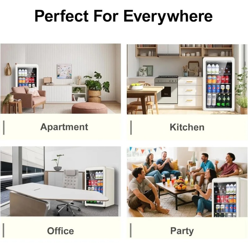 Ретро холодильник для напитков – обзор и цена Wine Beer Mini Fridge