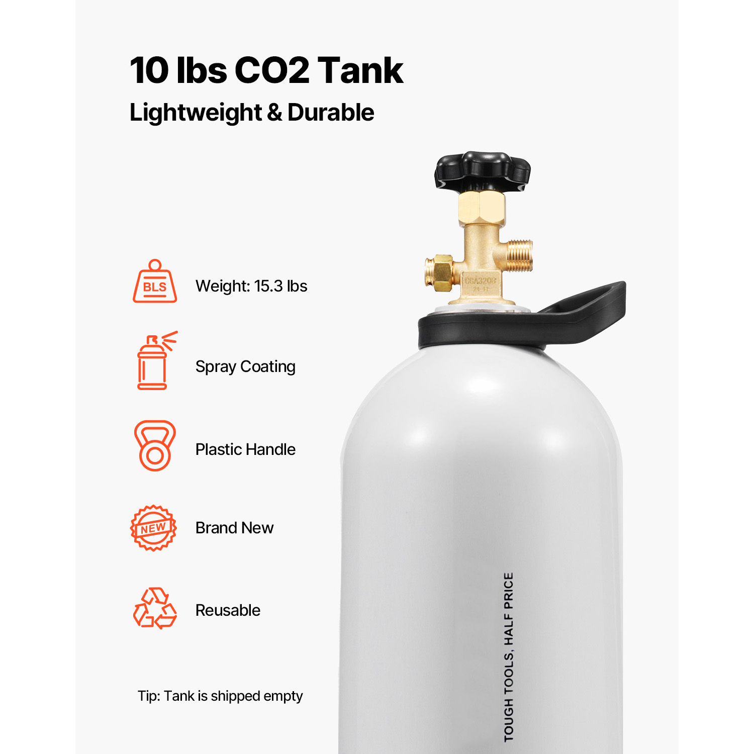 Баллон CO2 SucceBuy, 10 фунтов – обзор и цена Beer & Wine Grab